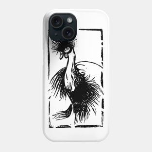 Grow - Crowned crane Phone Case