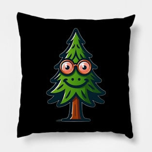 Happy Pine Tree Pillow