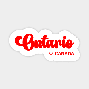 Ontario: I love Canada Magnet