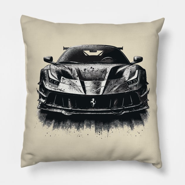 Ferrari F8 Pillow by Vehicles-Art