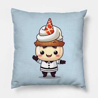 kawaii ice cream cone junk food T-Shirt cute  funny Pillow