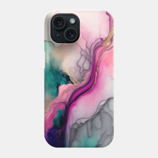 Pink Hydra - Abstract Alcohol Ink Resin Art Phone Case