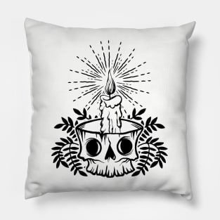 Skull Candleholder Pillow