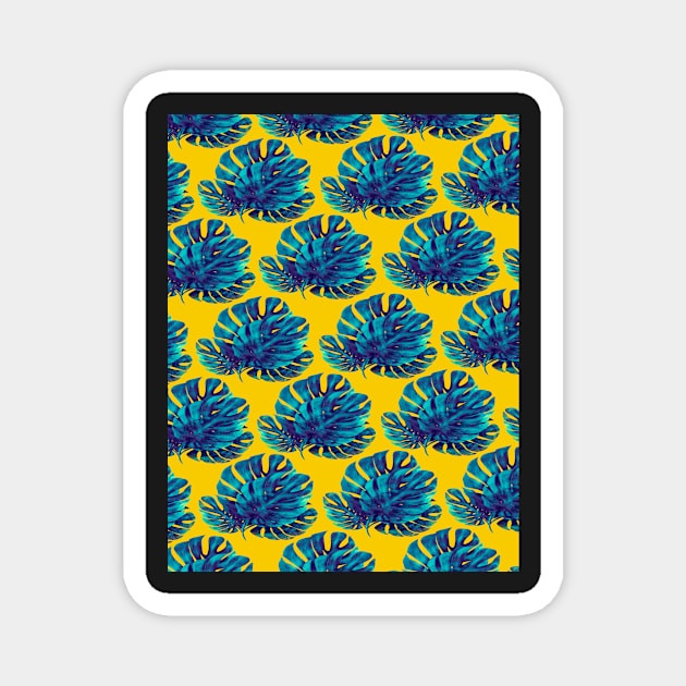 Monstera Bohemian Yellow Magnet by Almanzart