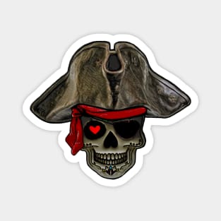 Love Skull Pirate Magnet