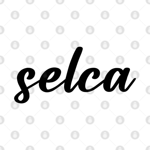 selca letter typography by zaiynabhw