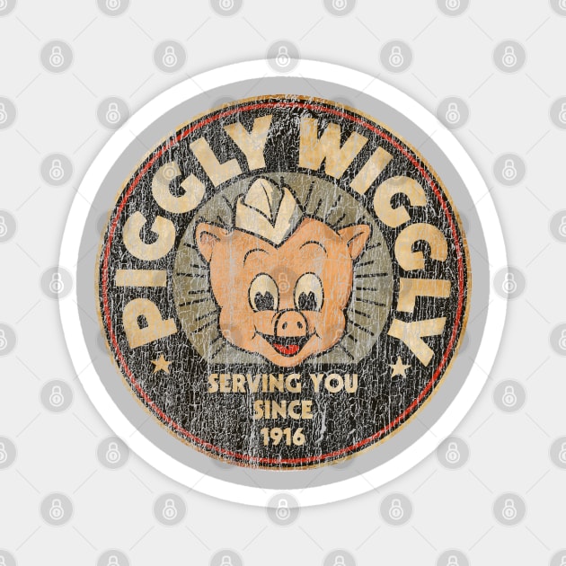 Piggly Wiggly Cracked Magnet by Bunagemoy