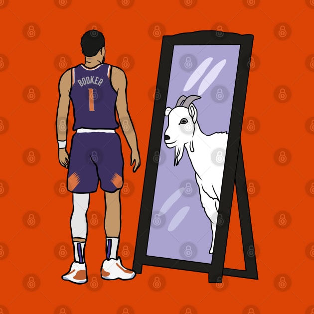 Devin Booker Mirror GOAT by rattraptees