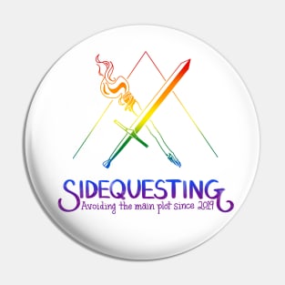 Gay Sidequesting Logo Pin