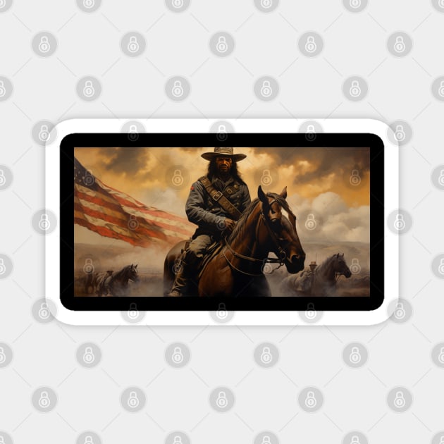 BUFFALO SOLDIERS - Riding Magnet by UrbanLifeApparel