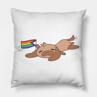 puppet dog pride Pillow