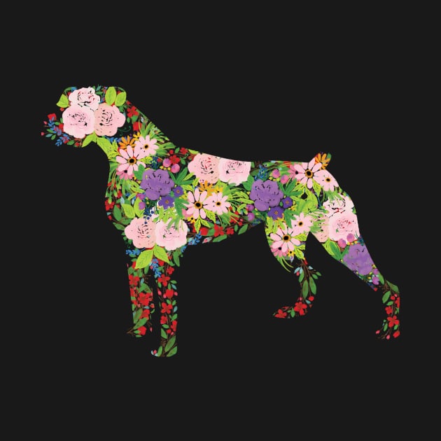 Floral Boxer by tribbledesign