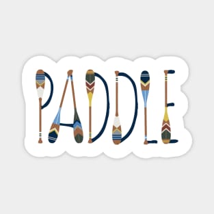PADDLE Painted Oar Letters Magnet