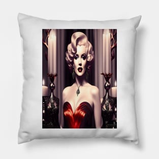 Marilyn Monroe Gothic Candles Pillow