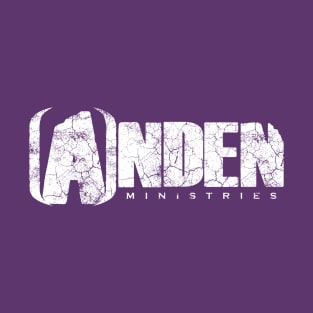 Anden Ministries Heavily Distressed White Ink T-Shirt
