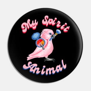 My Spirit Animal is a Cockatoo Parrot Pin