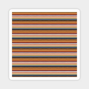 Colorful Horizontal Stripes Pattern Magnet