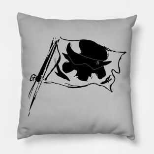 Gurren Flag Black Pillow