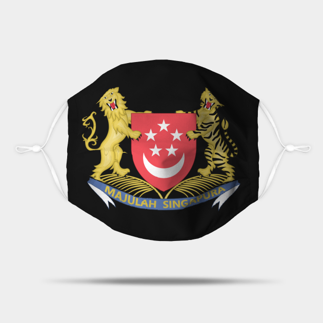 Coat of arms of Singapore - Coat Of Arms Of Singapore - Mask | TeePublic