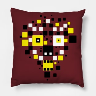 Chaos - Matrix Cyber art -Skull Pillow