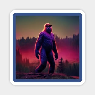 Dope Sasquatch in Nature Magnet