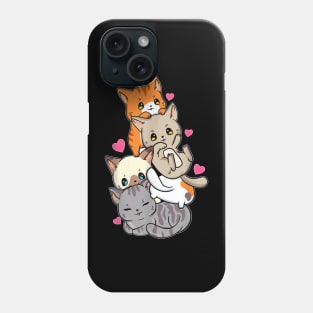 Cat Pile Kawaii Cat Cats Meowtain Cute Kitty Anime Neko Gift Phone Case