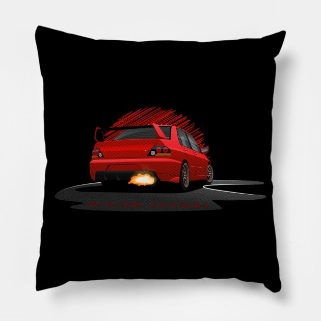 EVO IX Pillow by AutomotiveArt