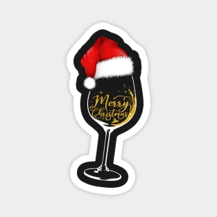 Best Gift Funny Christmas Wine Glass Merry Christmas Tee Shirts Design Xmas Dear Drunk Santa T Shirt Magnet