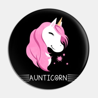 Aunticorn Aunt Unicorn Pin