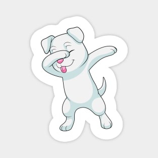 Dog at Hip Hop Dance Dab Magnet