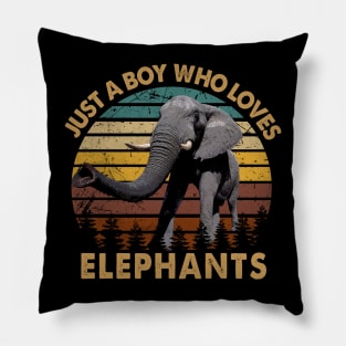 Jumbo Joy Elephant Dreams, Trendy Tee for Wildlife Aficionados Pillow