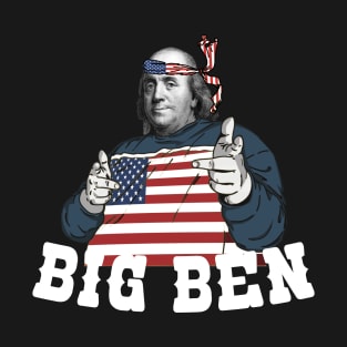 4th of July Benjamin Franklin Big Ben patriotic T-Shirt