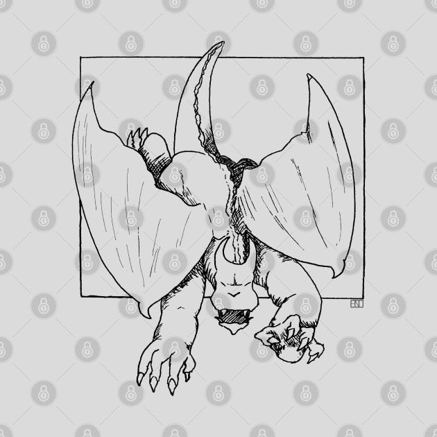 Gargoyle by hearthfiredraws