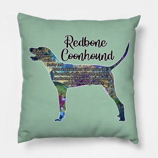 Redbone Coonhound Pillow