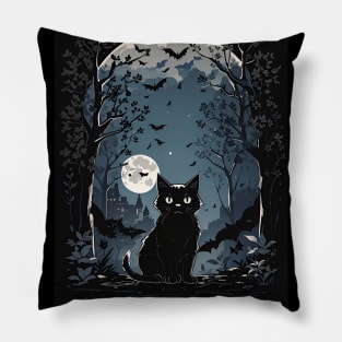 black cat Pillow