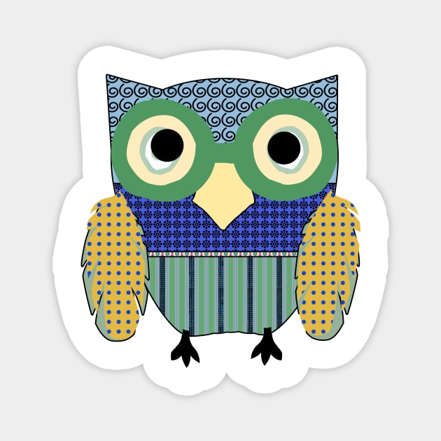 Owl Cuteness Magnet by MelissaJBarrett