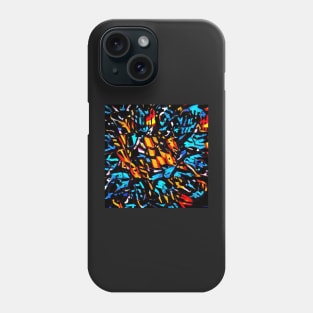 Electric Storm. Abstract design featuring bold primary colors. Phone Case