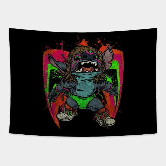 STITCH WARRIOR (WORDLESS) Tapestry by joeyjamesartworx