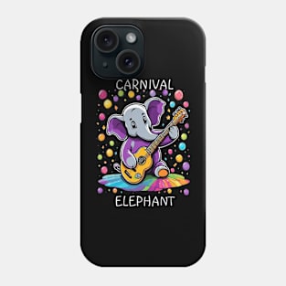 Birthday Elephant Playing Guitar Phone Case