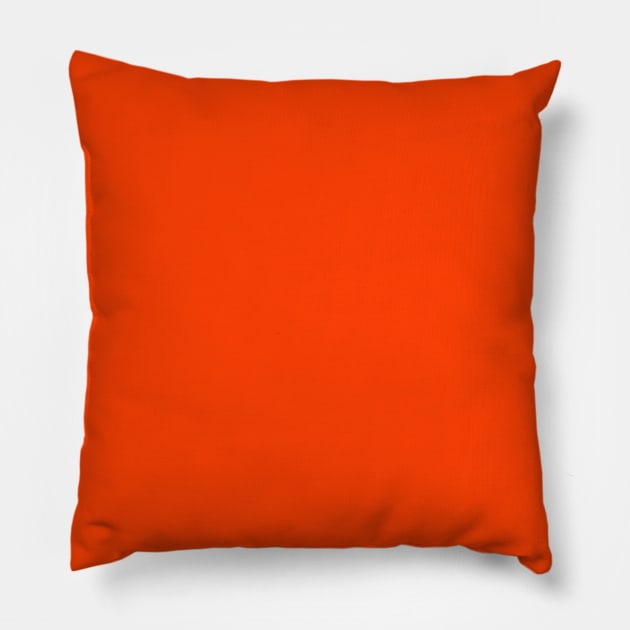 Bright Fluorescent Attack Orange Neon Pillow by podartist