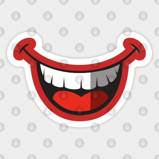 funny big mouth - Funny Face Mask - Sticker | TeePublic funny big mouth - Funny Face Mask - Sticker | TeePublic