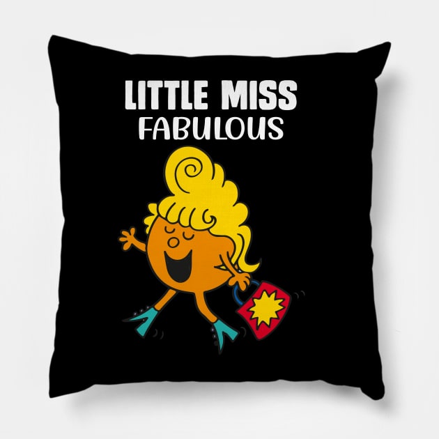 LITTLE MISS FABULOUS Pillow by reedae