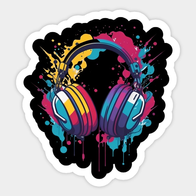 Headphones Music Stickers, Unique Designs