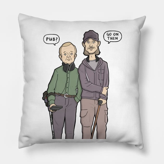 Detectorists Pillow by CarlBatterbee