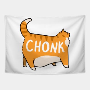 Chonky Orange Tabby Cat Tapestry