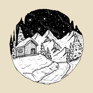 Night In The Mountains T-Shirt