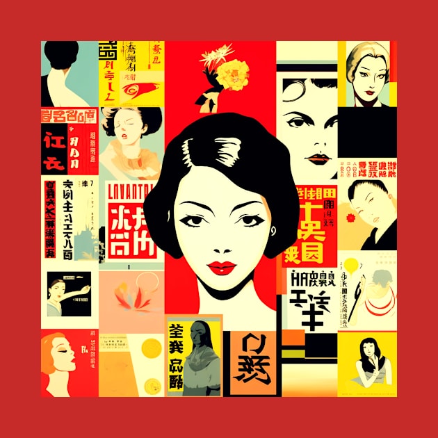 Collage of cultural references to Japan by SHAKIR GAUTAMA 