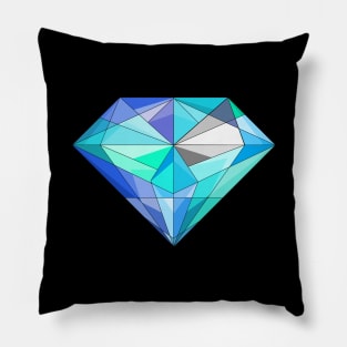 pretty sapphire diamond Pillow