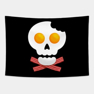 Breakfast Skull Tapestry