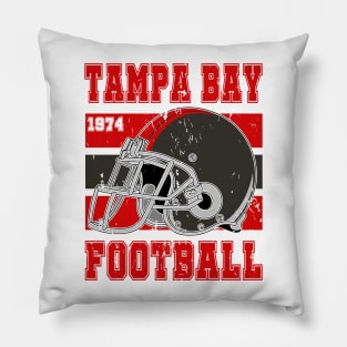 Tampa Bay Retro Football Pillow